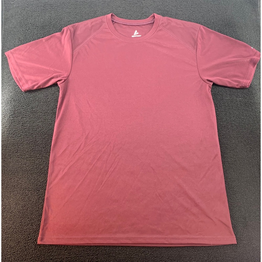 BSN SPORTS‎ Performance Apparel Short Sleeve T-Shirt Burgundy Mens Size M